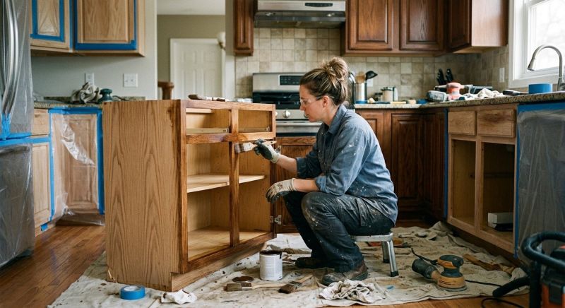 Kitchen Cabinet Refinishing in Lafayette, IN